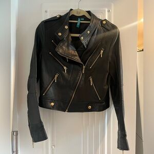 Truth and Pride black leather jacket in large (fits like a medium)